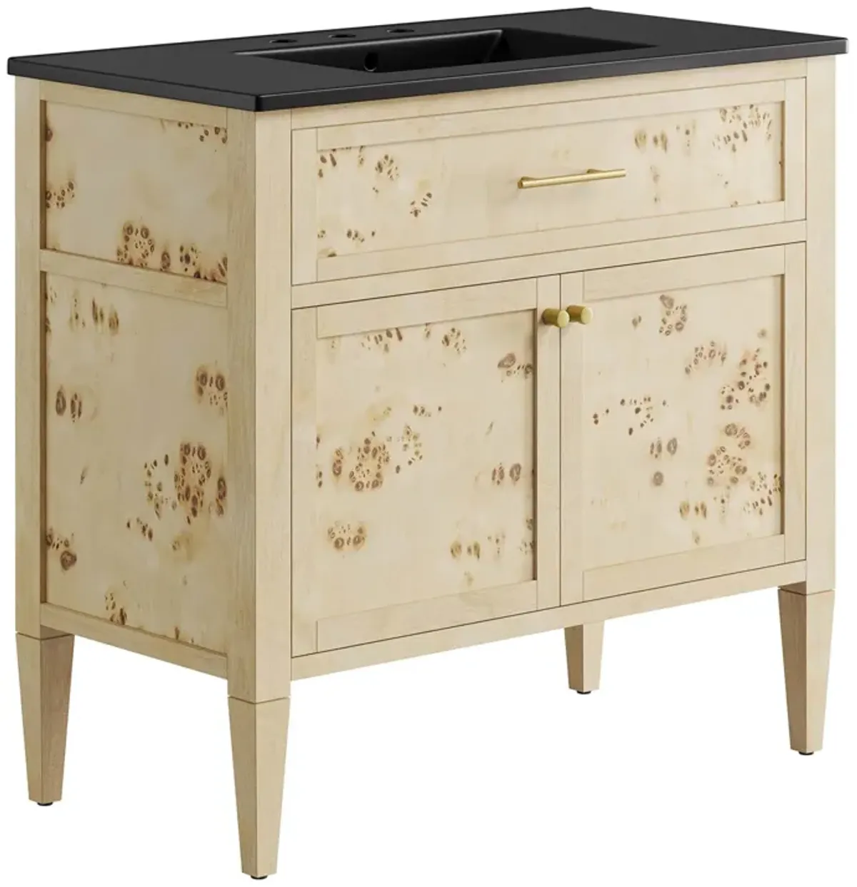 Elysian Bathroom Vanity Basin Included by Modway 36" / Black Burl