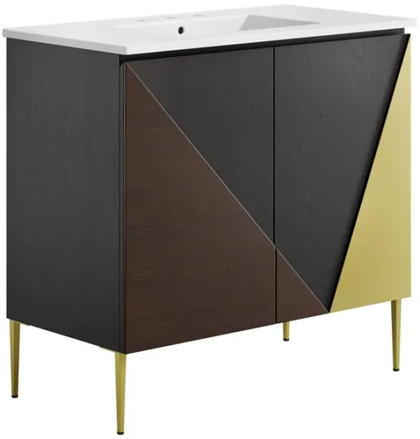 Alchemist Bathroom Vanity Basin Included by Modway 36" / White Black