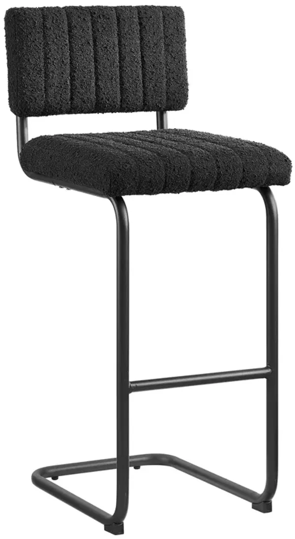 Parity Boucle Bar Stools - Set of 2 by Modway Black Black