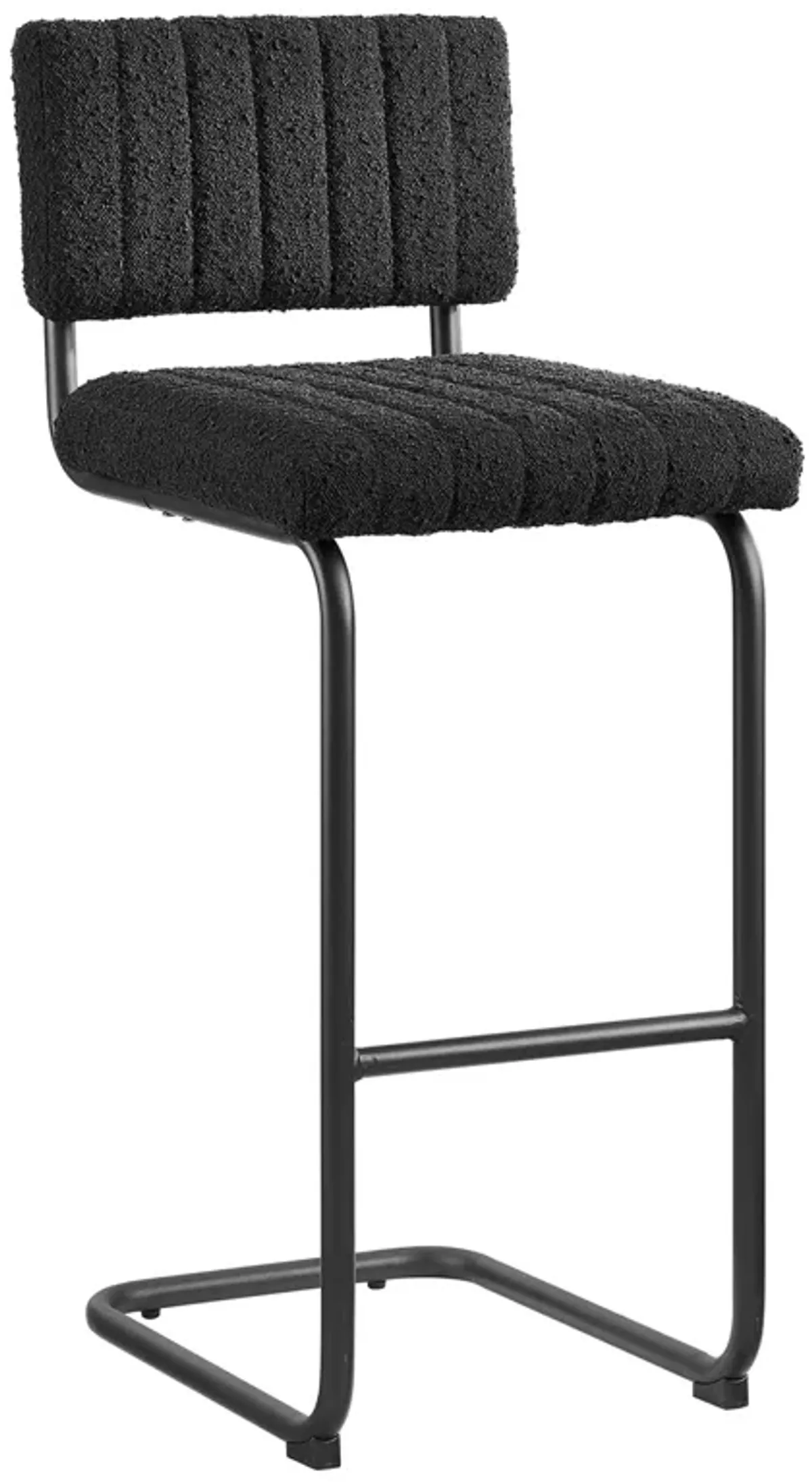 Parity Boucle Bar Stools - Set of 2 by Modway Black Ivory
