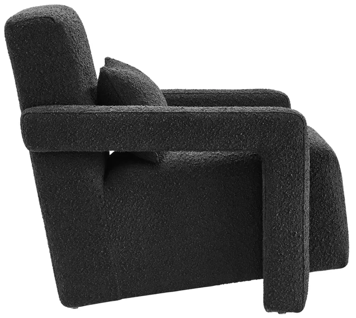 Mirage Boucle Upholstered Armchair by Modway Black