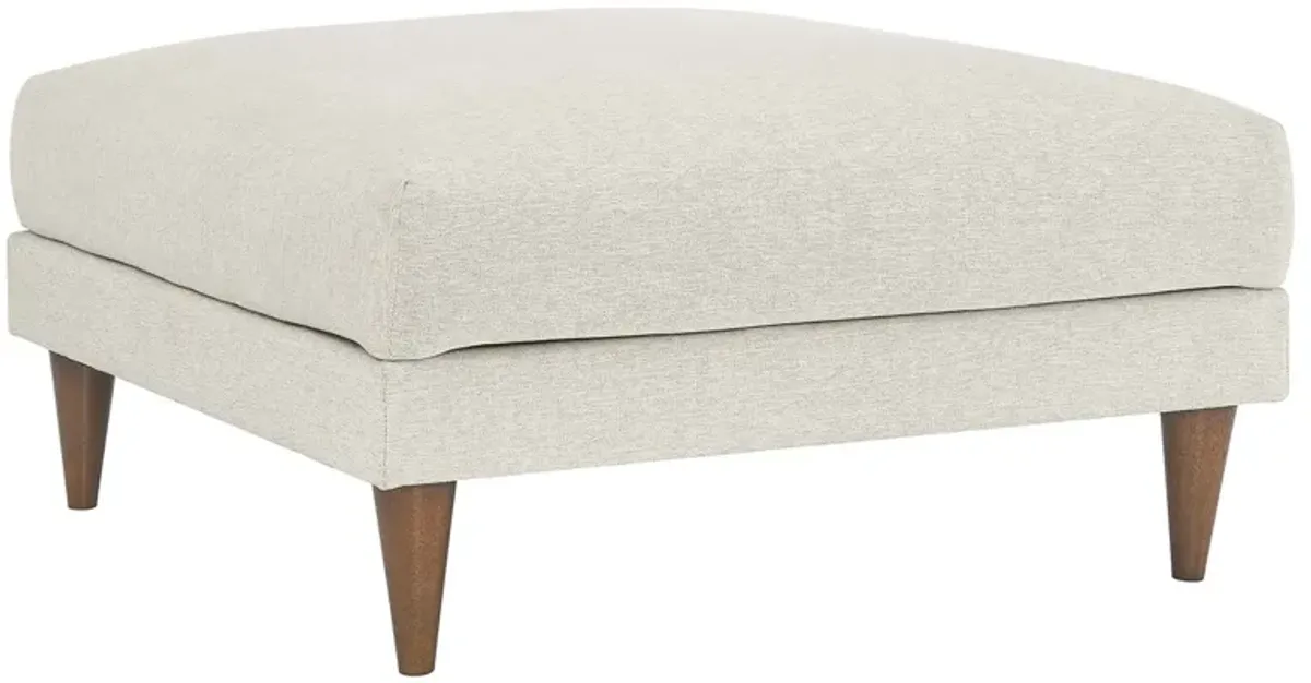 Zoya Down Filled Overstuffed Ottoman by Modway Ivory  Fabric