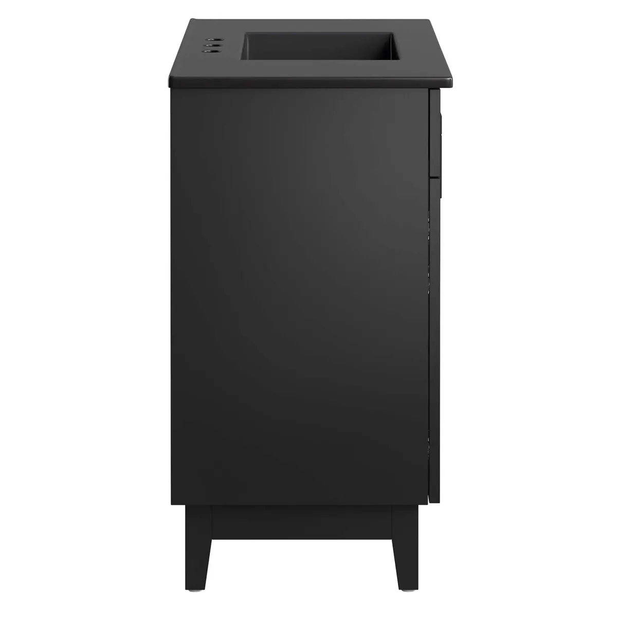 Miles Bathroom Vanity Basin Included by Modway 36" / Black Black