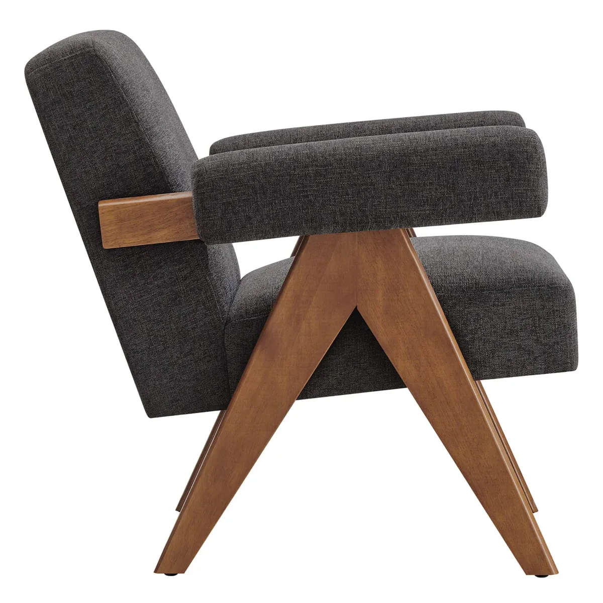 Lyra Fabric Armchair by Modway Dark Gray Fabric