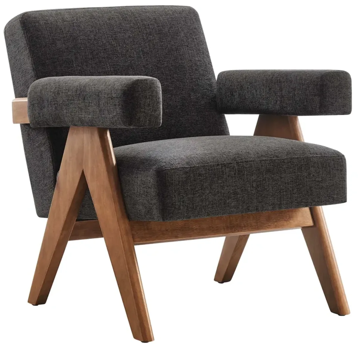 Lyra Fabric Armchair by Modway Light Gray Fabric