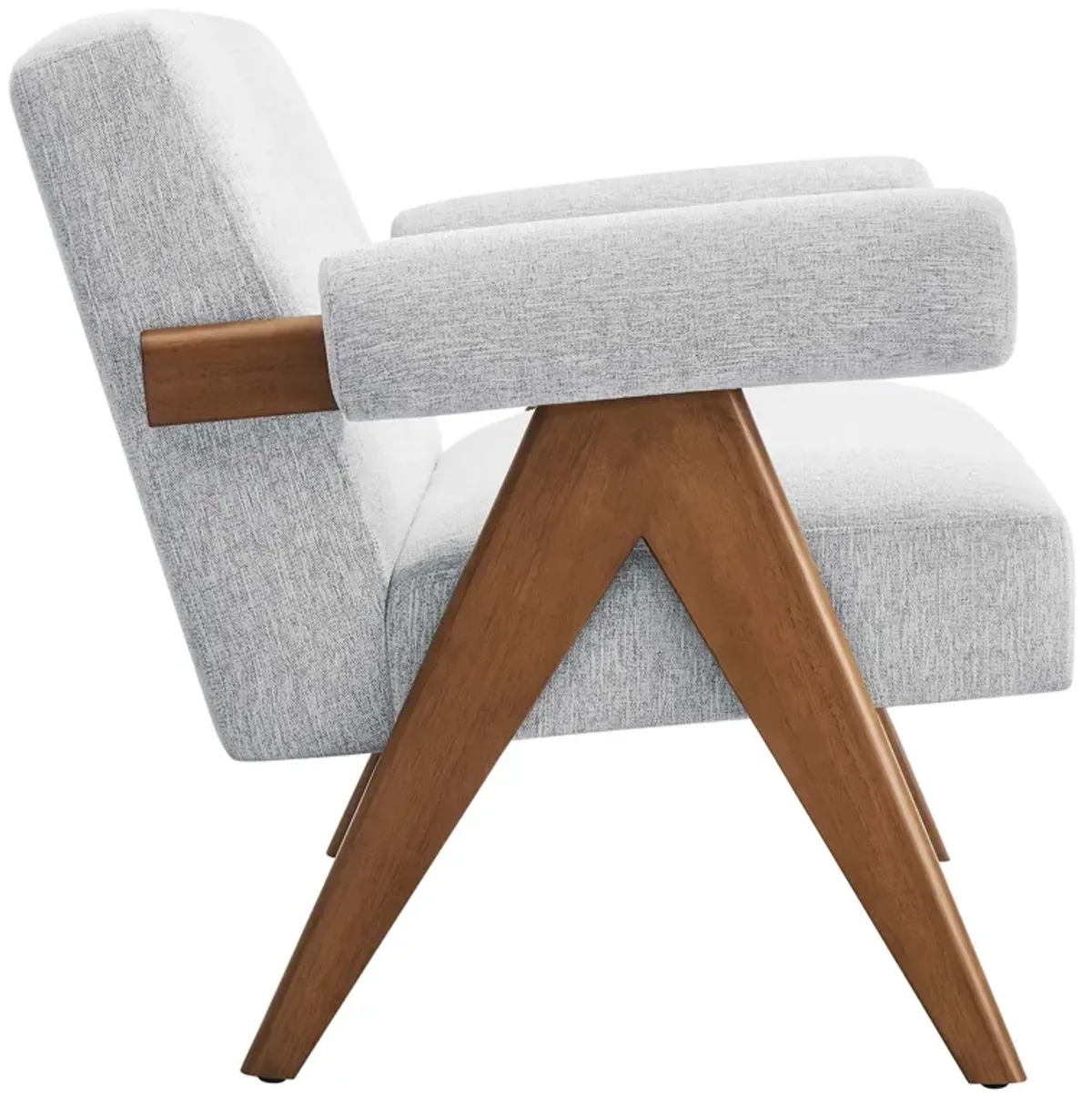 Lyra Fabric Loveseat by Modway Light Gray Fabric