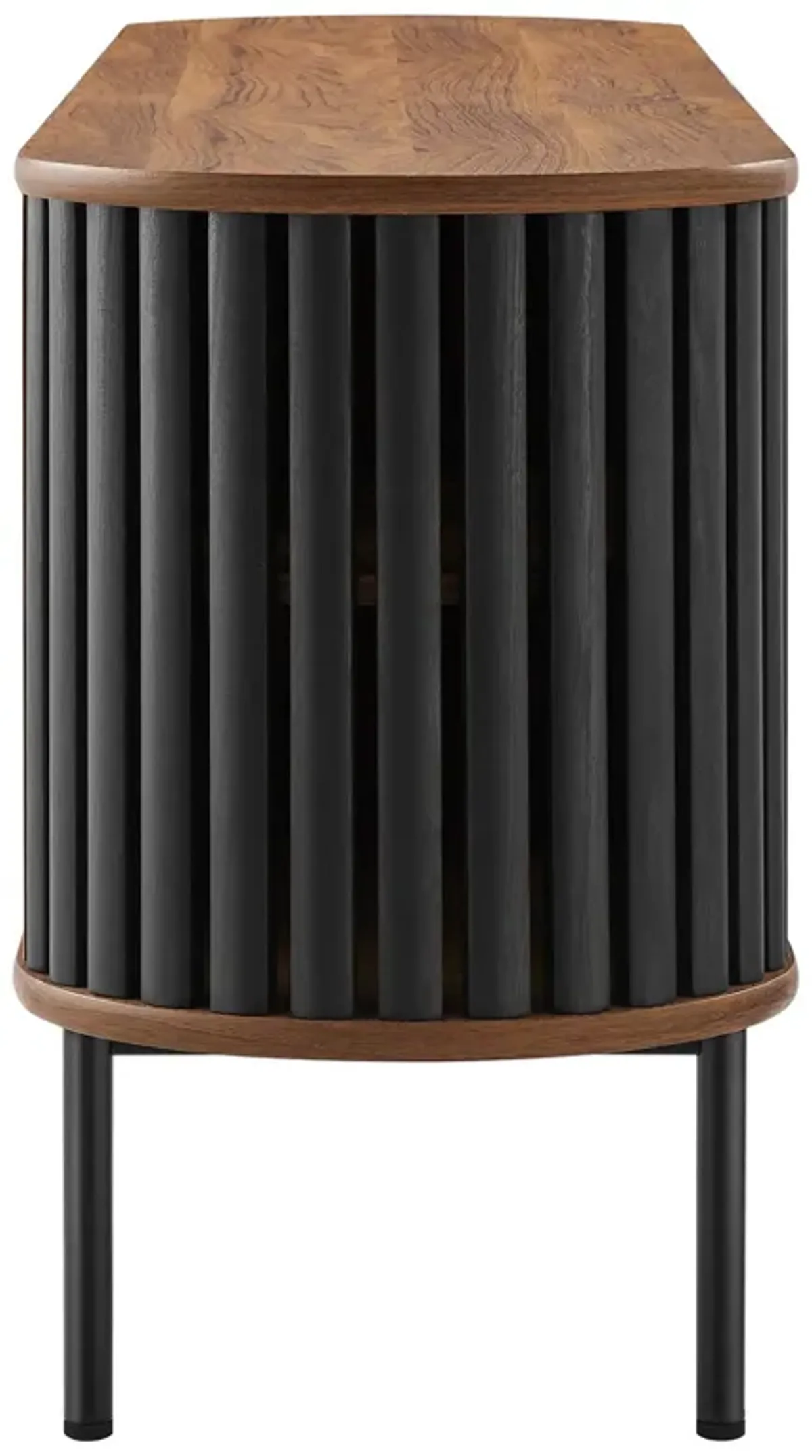 Fortitude 71" TV Stand by Modway Walnut Black