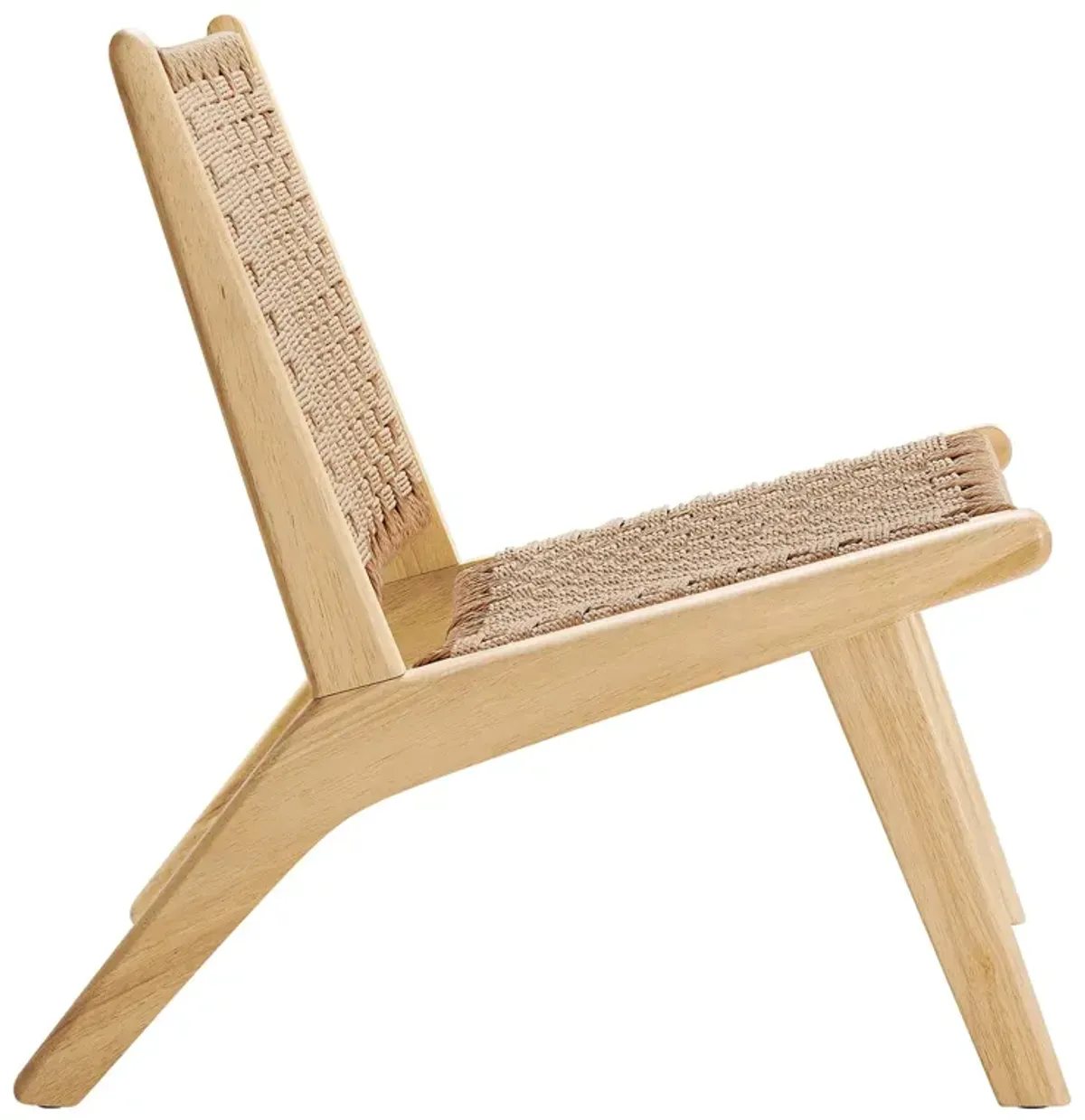 Saoirse Woven Rope Wood Accent Lounge Chair by Modway