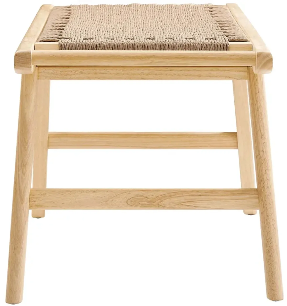 Saoirse 47" Woven Rope Wood Bench by Modway