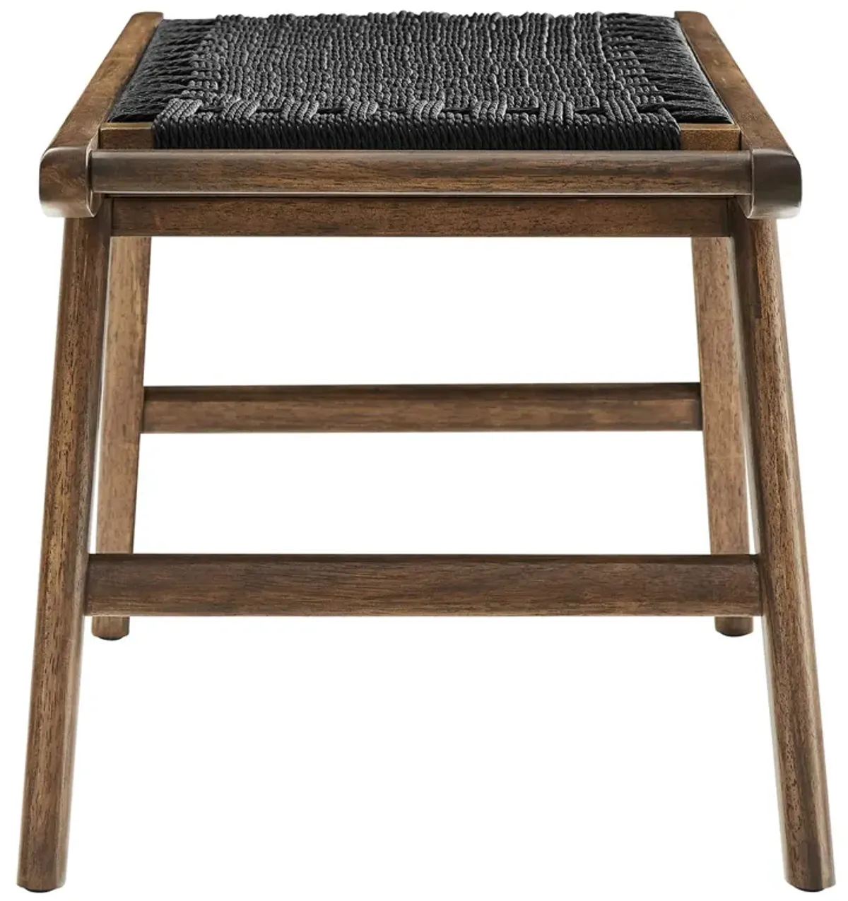 Saoirse 47" Woven Rope Wood Bench by Modway