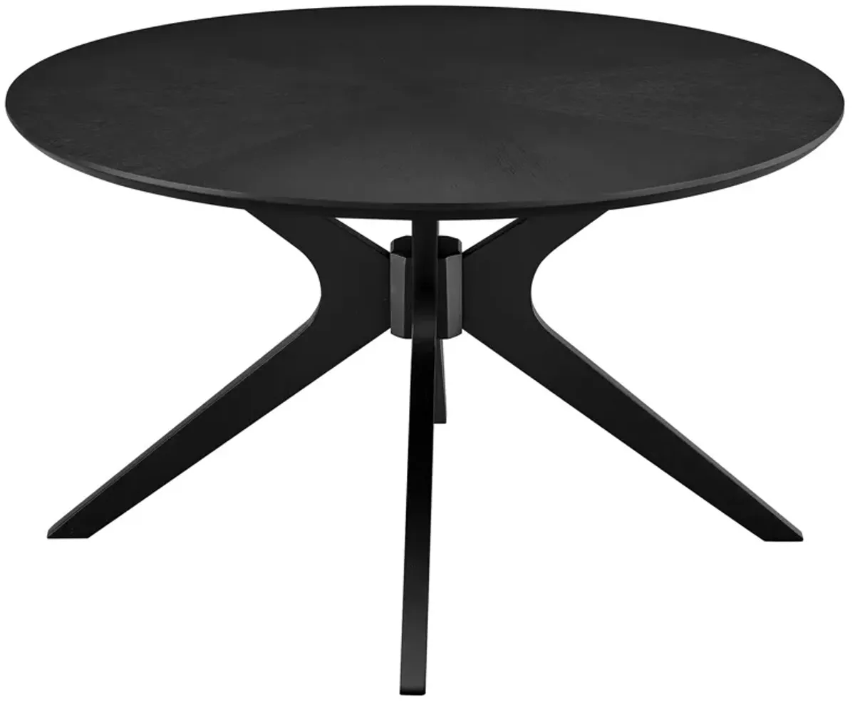 Crossroads Round Wood Coffee Table by Modway Black