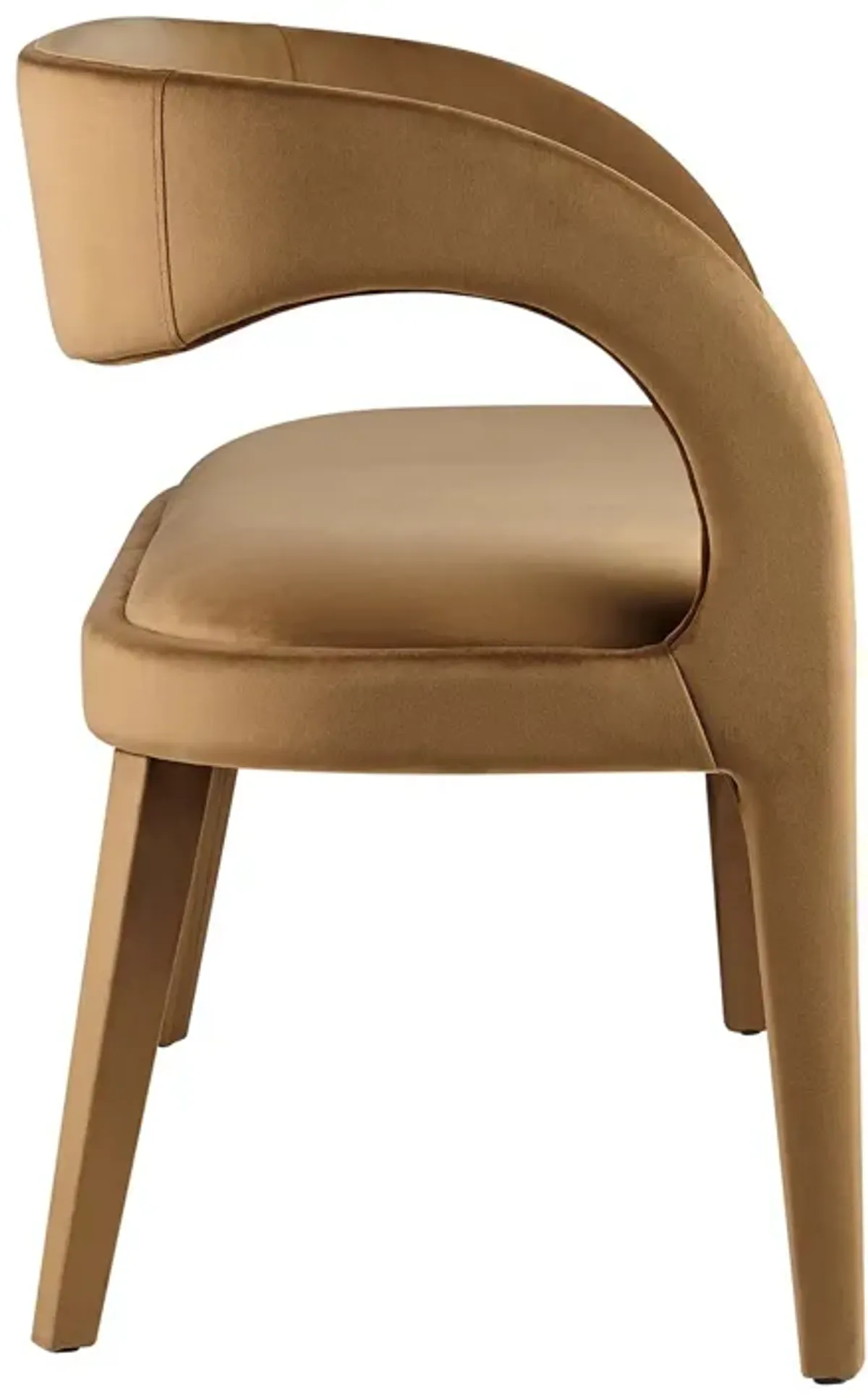 Pinnacle Performance Velvet Accent Bench by Modway Brown