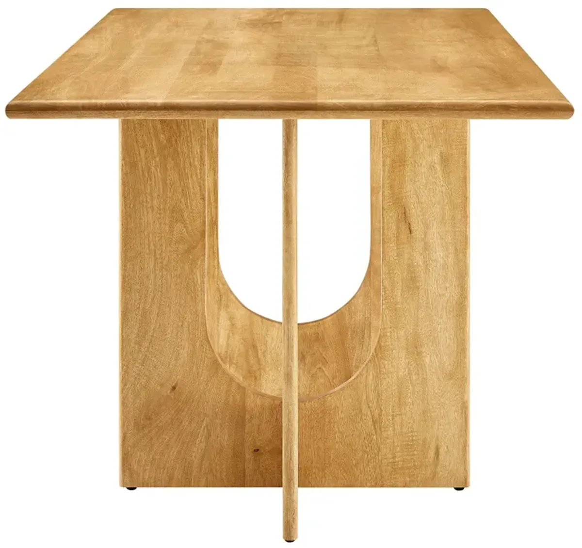 Rivian Rectangular 70" Wood Dining Table by Modway Oak