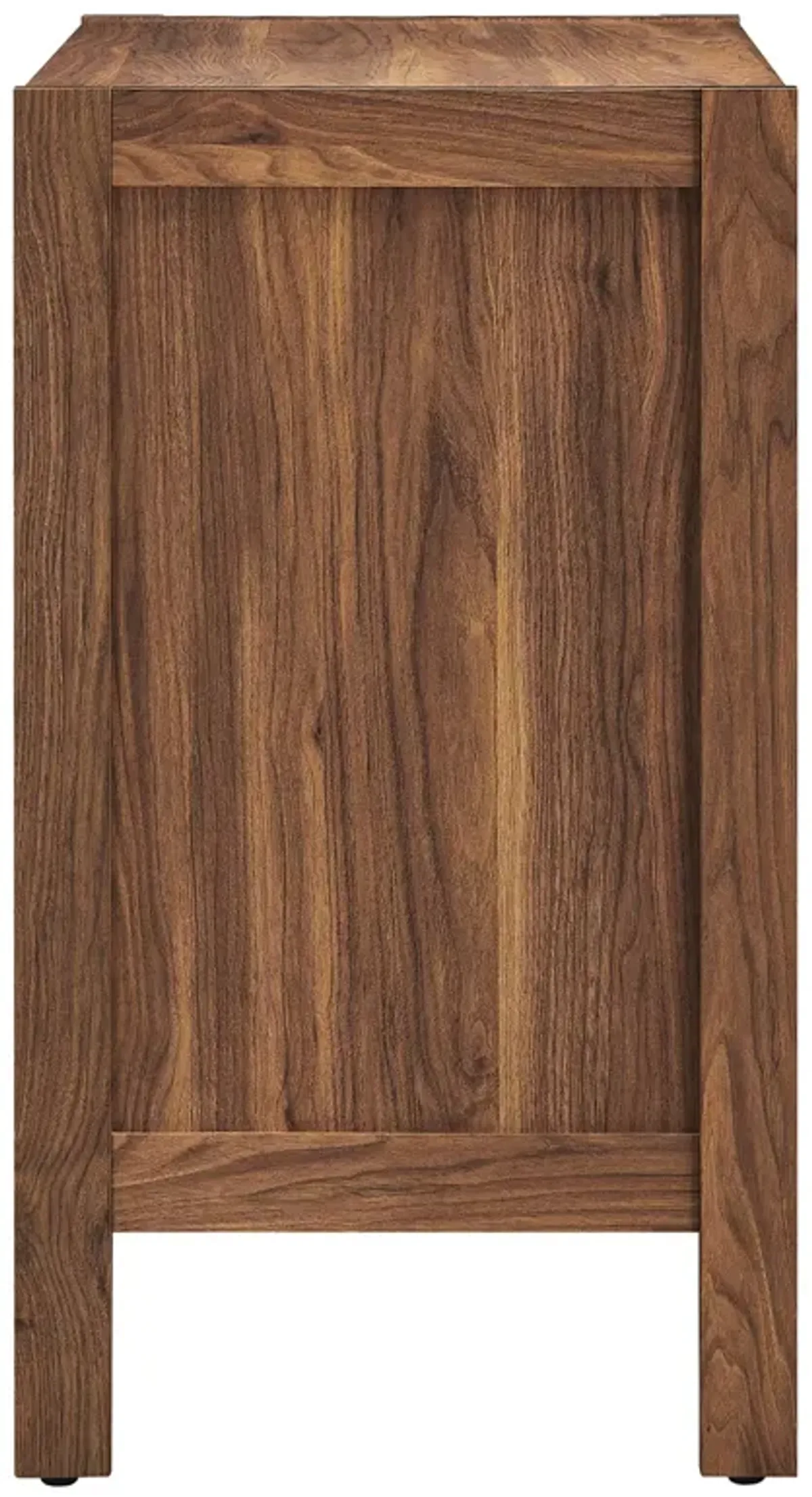 Capri 33" Wood Grain Storage Cabinet by Modway Walnut