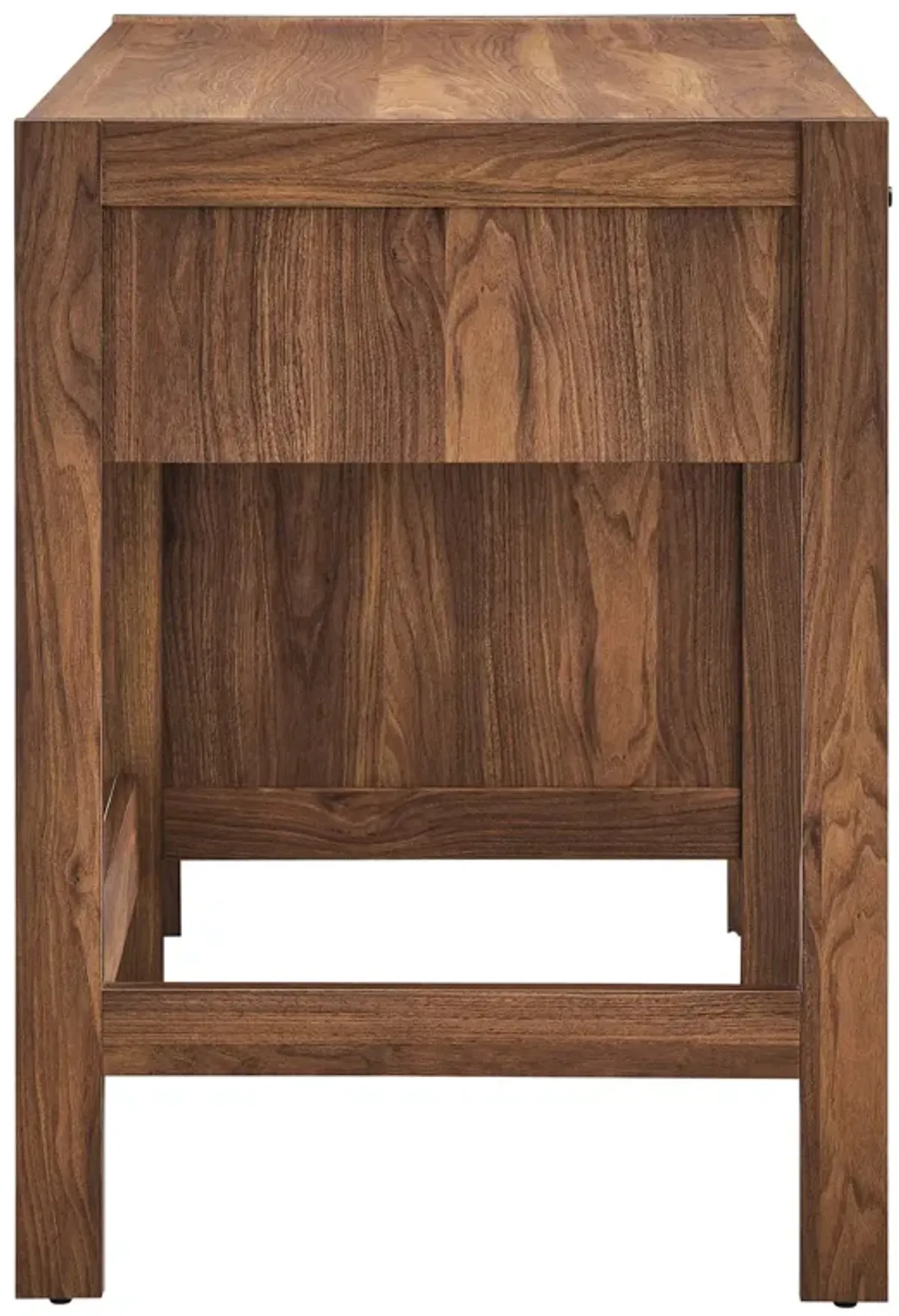 Capri 49" Wood Grain Office Desk by Modway Walnut