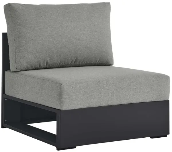Tahoe Outdoor Patio Powder-Coated Aluminum Modular Armless Chair by Modway Gray Gray