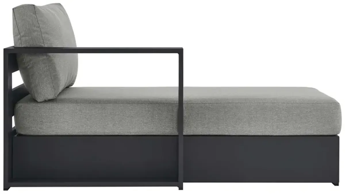 Tahoe Outdoor Patio Powder-Coated Aluminum Modular Left-Facing Chaise Lounge by Modway