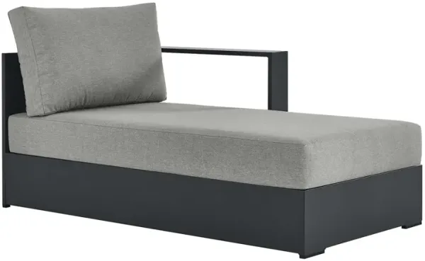 Tahoe Outdoor Patio Powder-Coated Aluminum Modular Right-Facing Chaise Lounge by Modway Gray Gray