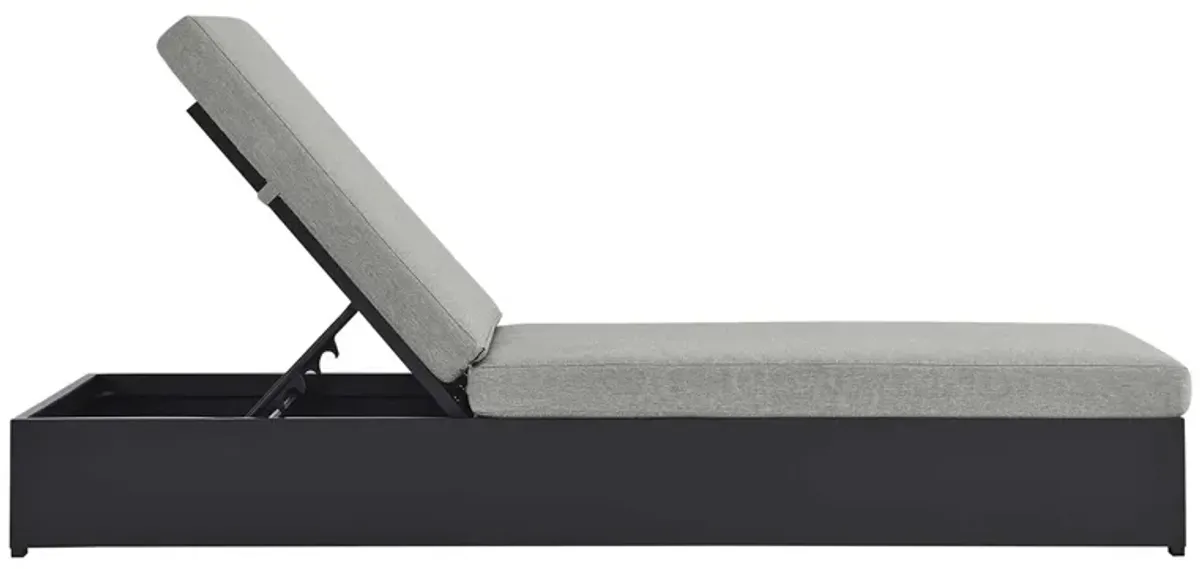 Tahoe Outdoor Patio Powder-Coated Aluminum Chaise Lounge Chair by Modway
