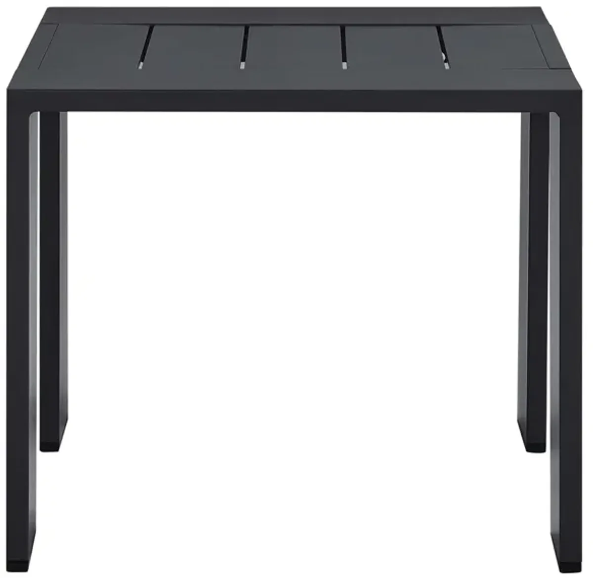 Tahoe Outdoor Patio Powder-Coated Aluminum End Table by Modway Gray