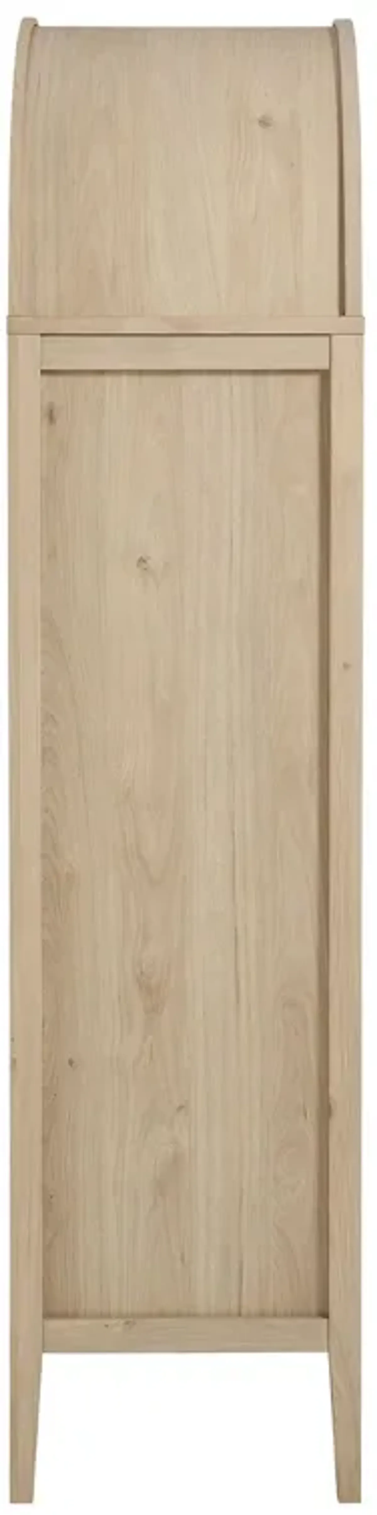 Nolan Tall Arched Storage Display Cabinet by Modway Light Oak