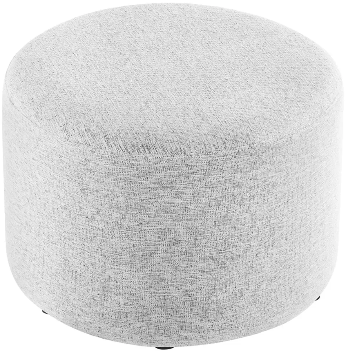 Callum Large 23" Round Woven Heathered Fabric Upholstered Ottoman by Modway
