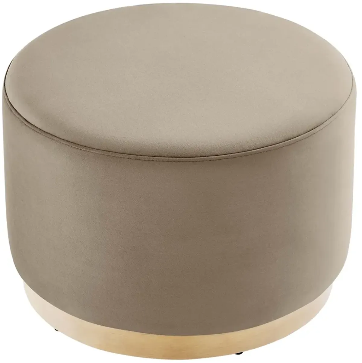 Tilden Large 23" Round Performance Velvet Upholstered Ottoman by Modway