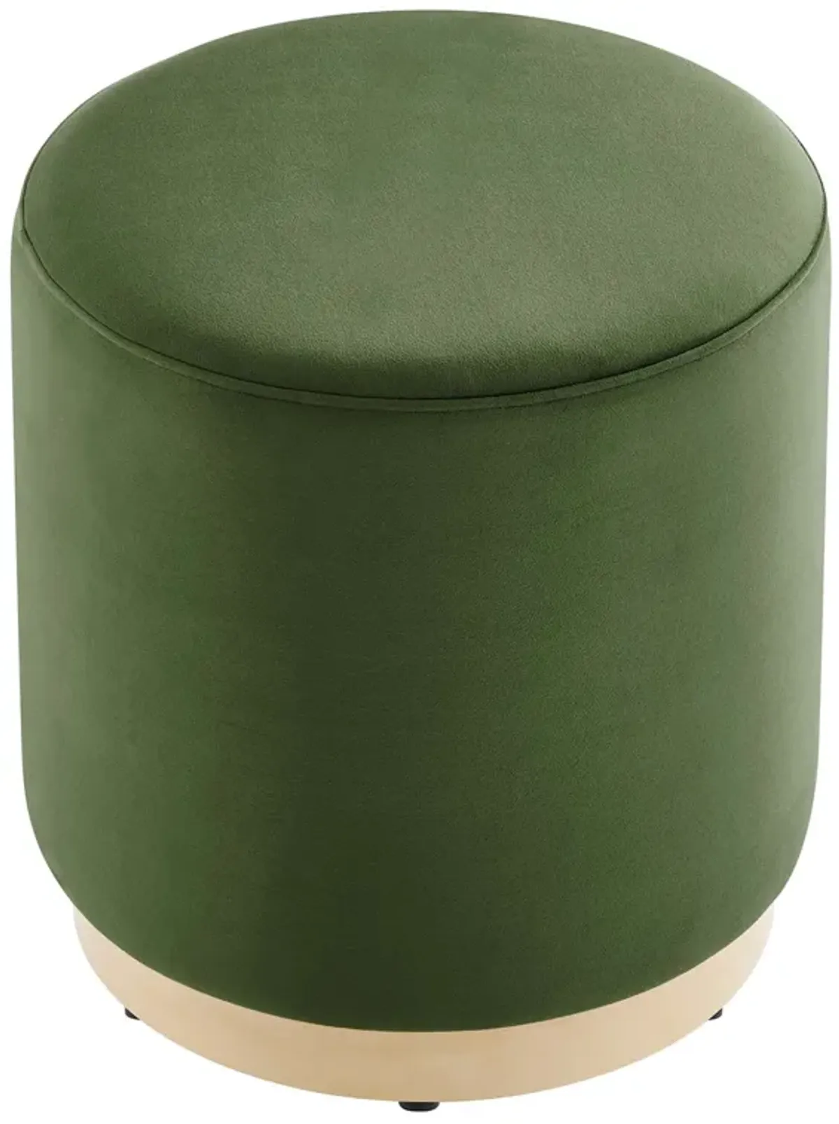 Tilden 16" Round Performance Velvet Upholstered Ottoman by Modway