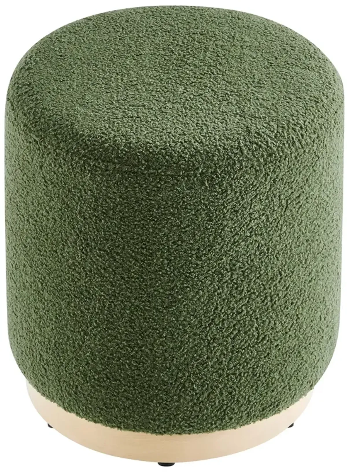 Tilden 16" Round Sherpa Upholstered Ottoman by Modway