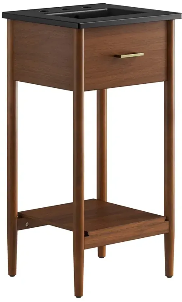 Zaire Bathroom Vanity Basin Included by Modway 18" / Walnut Black