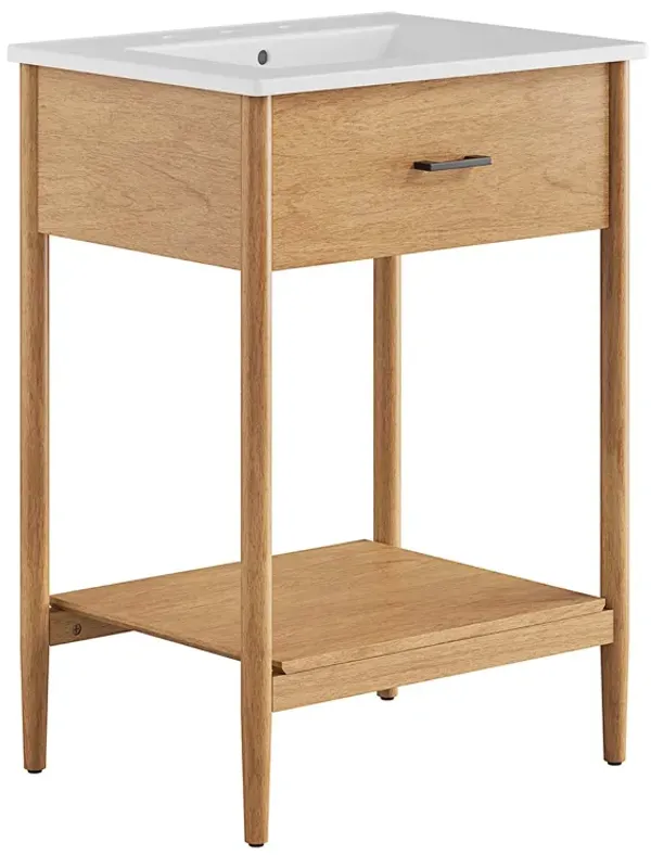 Zaire Bathroom Vanity Basin Included by Modway 24" / Natural White