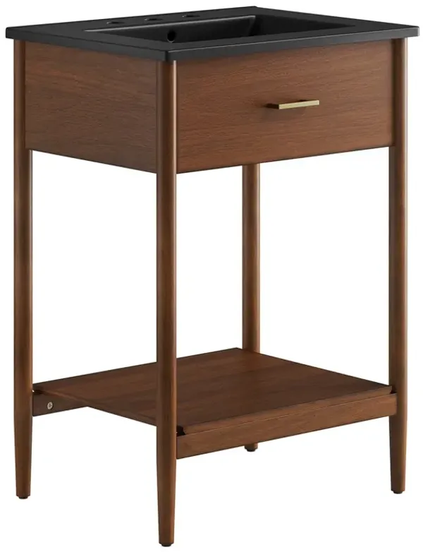 Zaire Bathroom Vanity Basin Included by Modway 24" / Walnut Black