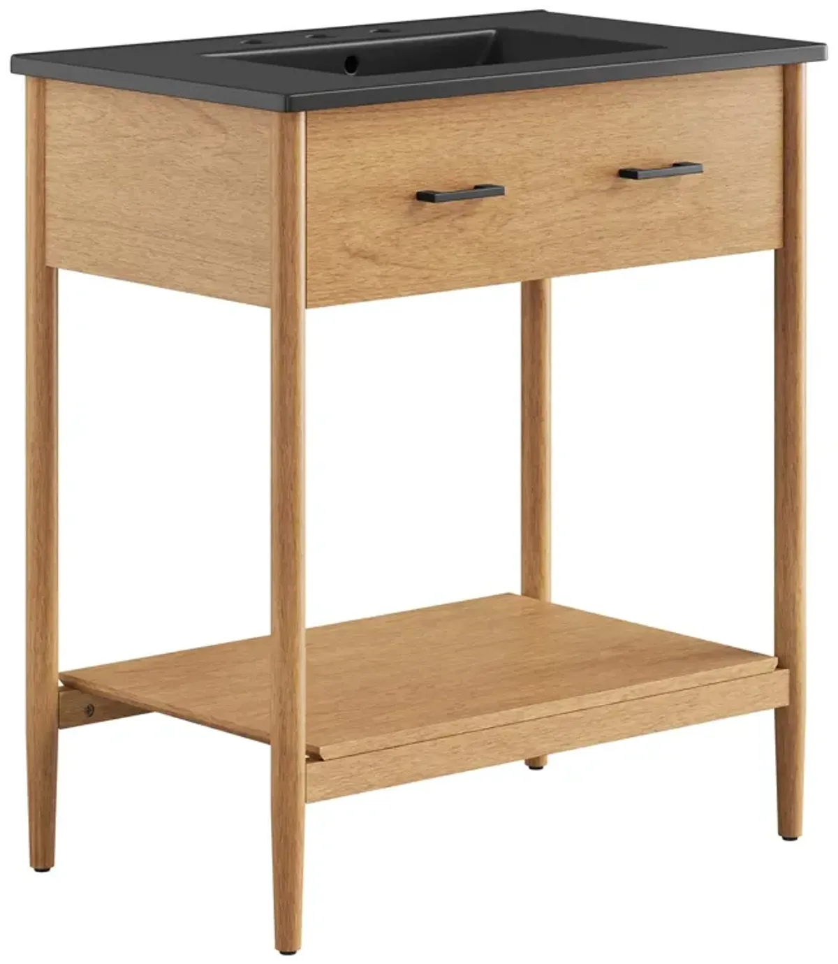 Zaire Bathroom Vanity Basin Included by Modway 30" / Natural Black