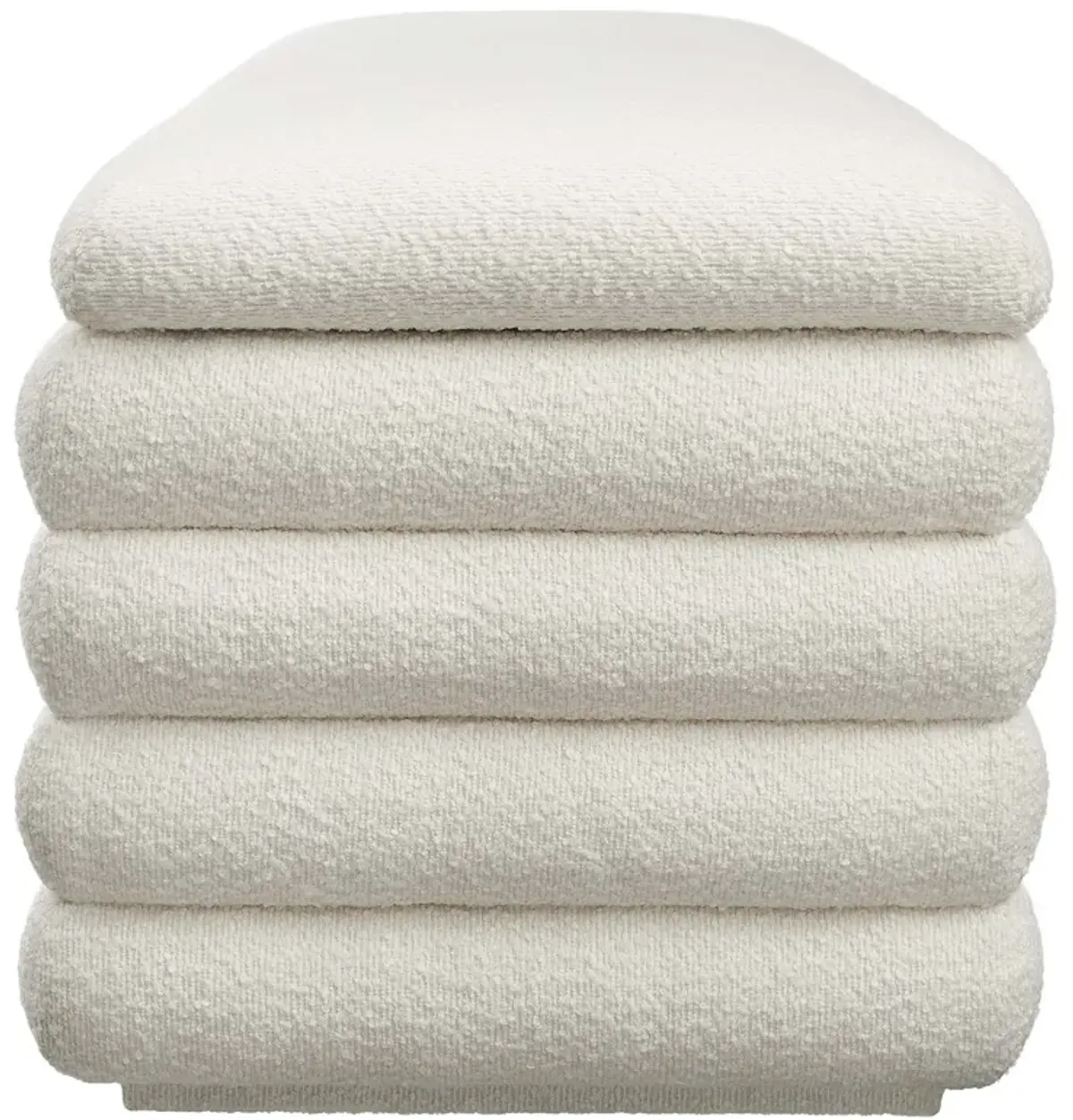 Mezzo Boucle Upholstered Storage Bench by Modway Clover