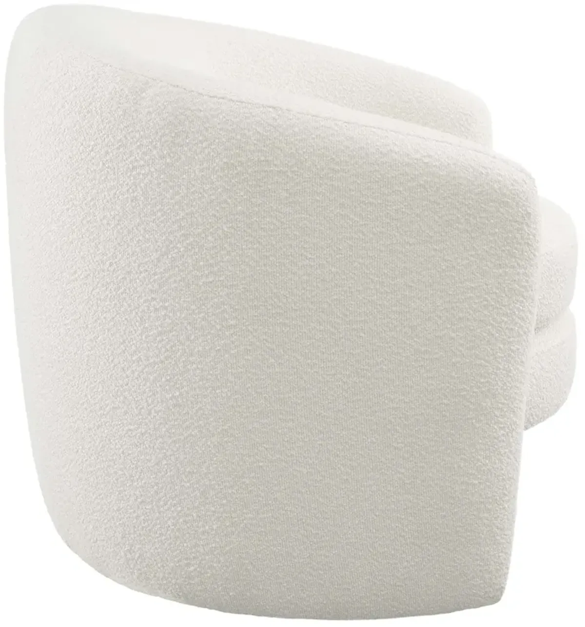 Affinity Upholstered Boucle Fabric Curved Back Armchair by Modway