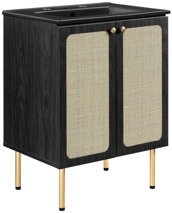 Chaucer Bathroom Vanity with Black Basin Included by Modway 24" / Black Black