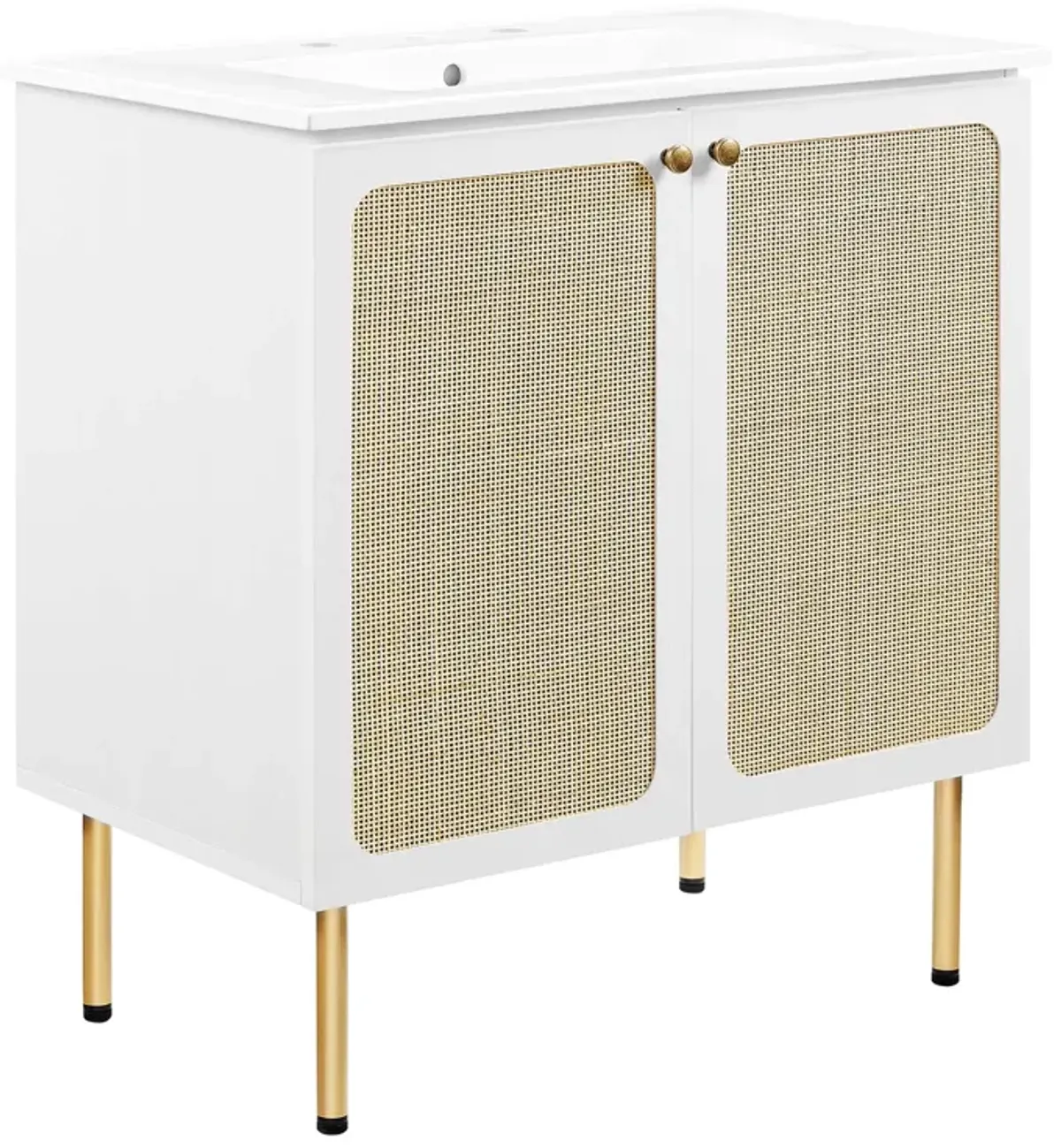 Chaucer Bathroom Vanity with White Basin Included by Modway 30" / White White