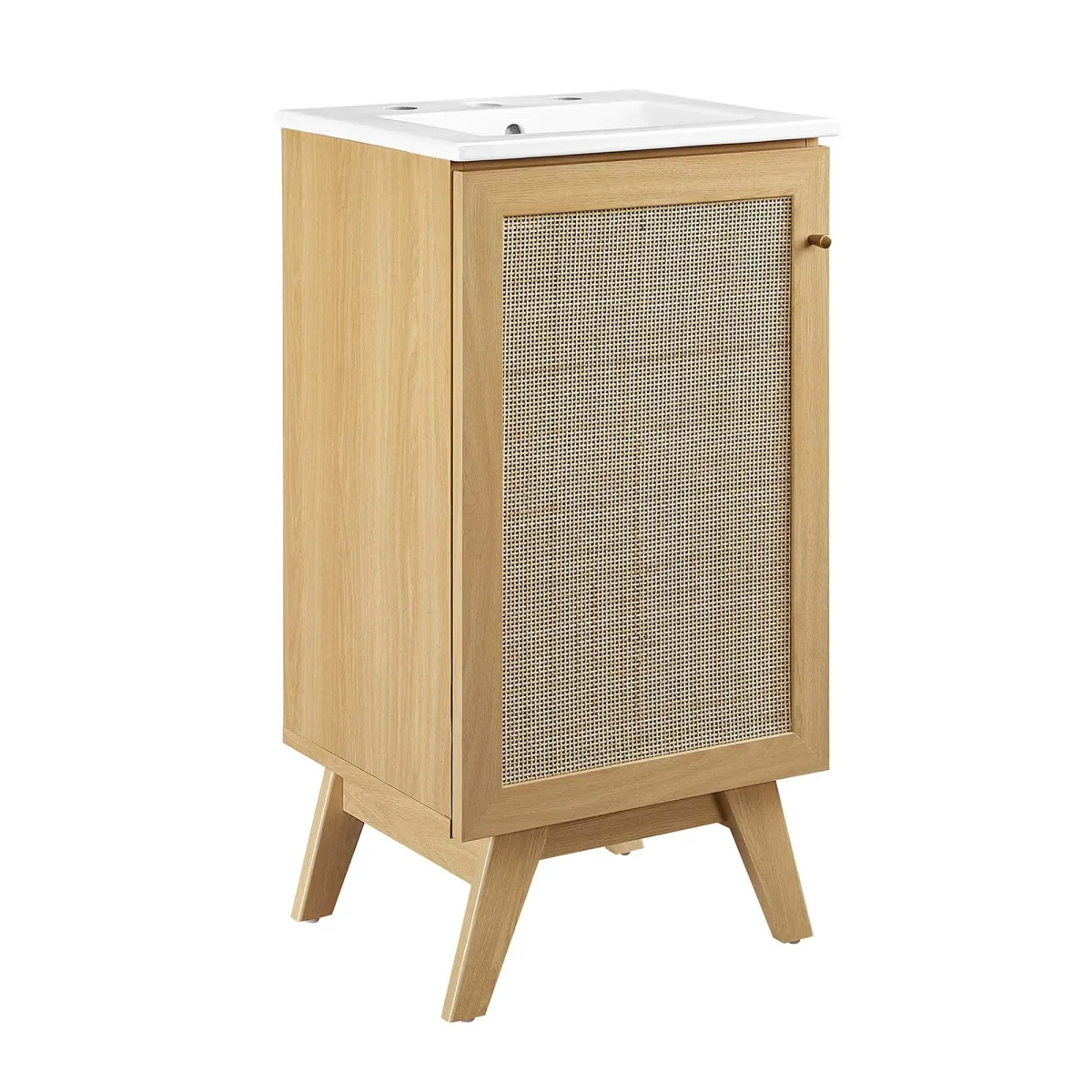 Soma Bathroom Vanity with White Basin Included by Modway 48" Single / Oak White