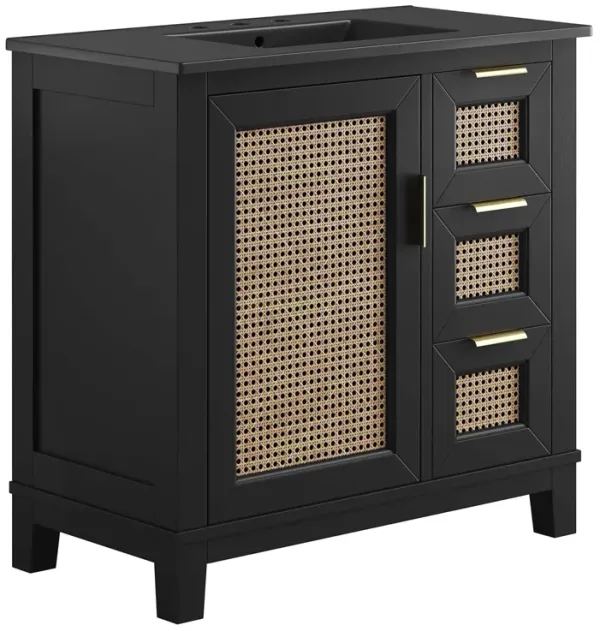 Dixie Bathroom Vanity Basin Included by Modway 36" / Black Black