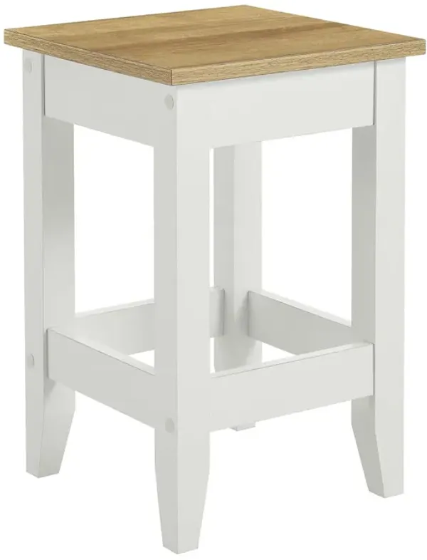 Sunbrook Kitchen Stool by Modway Oak White
