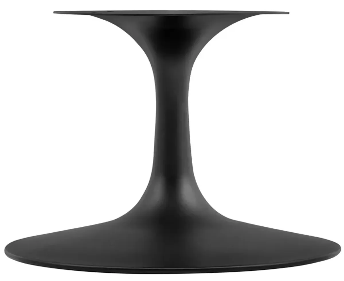 Lippa Round Artificial Travertine Coffee Table by Modway 36" / Black Travertine