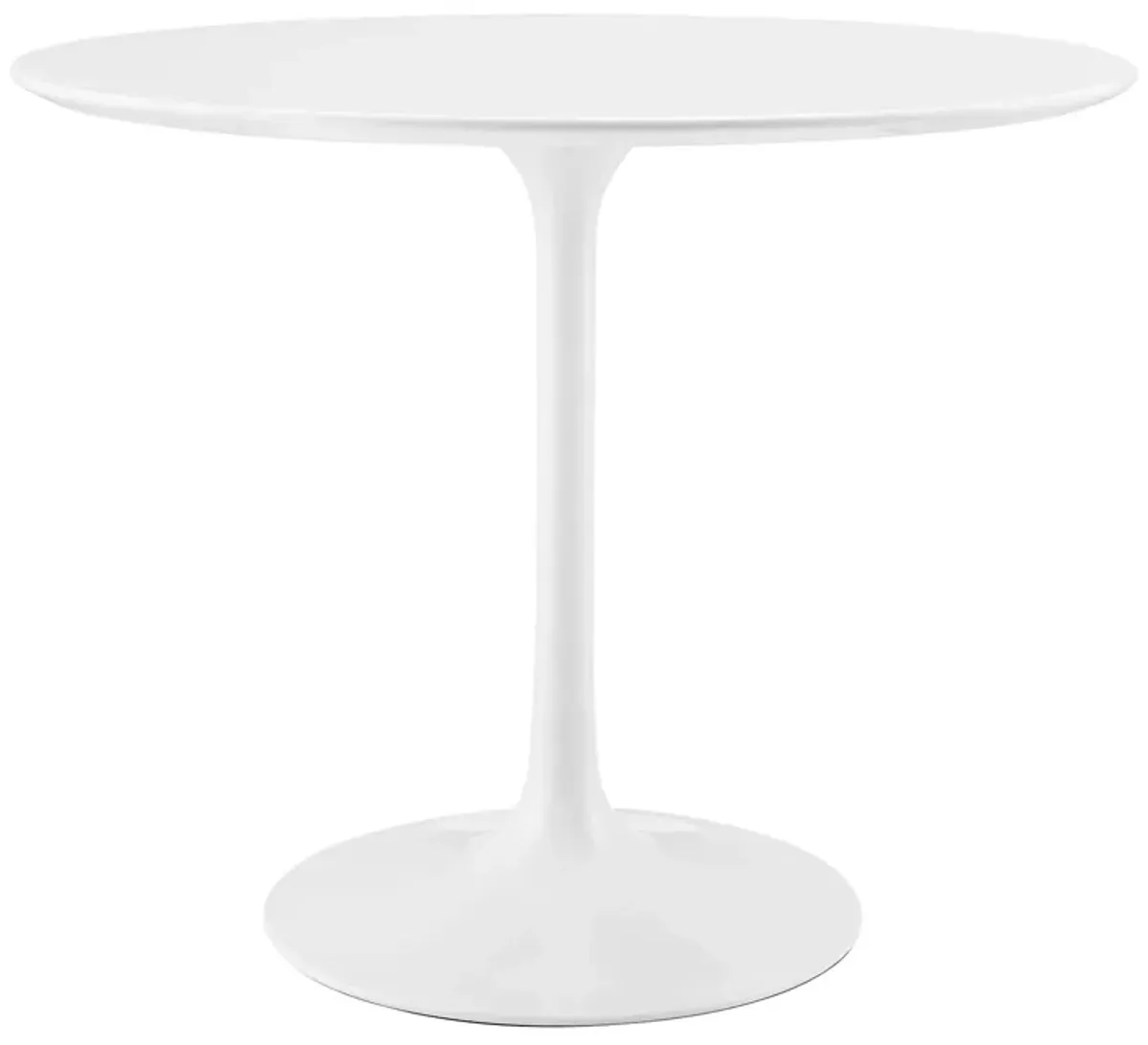 Lippa Round 36" Dining Table by Modway Faux Travertine / Gold Travertine