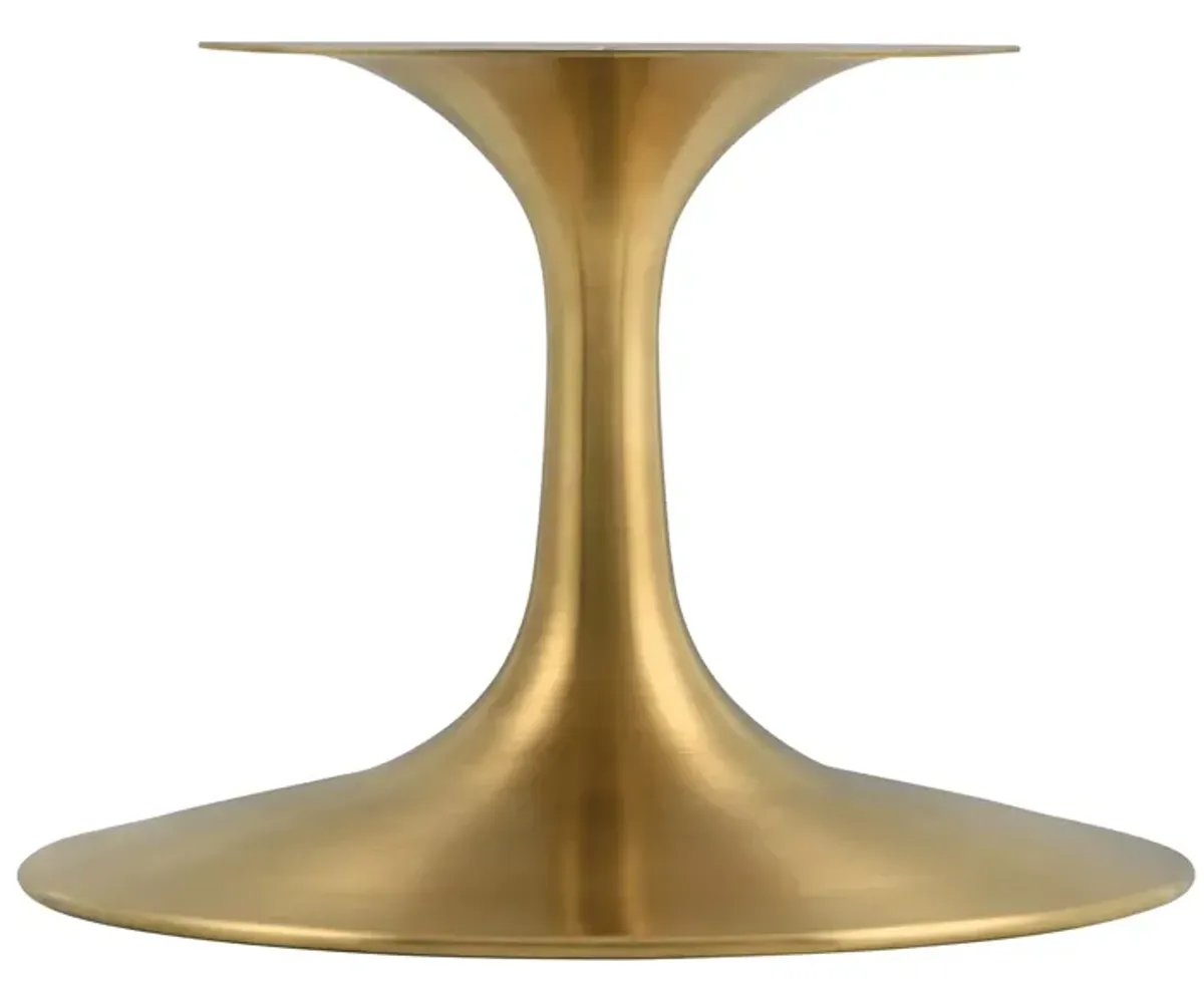 Lippa Round Artificial Travertine Coffee Table by Modway 36" / Gold Travertine