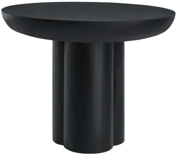 Caspian 40" Round Concrete Dining Table by Modway Black