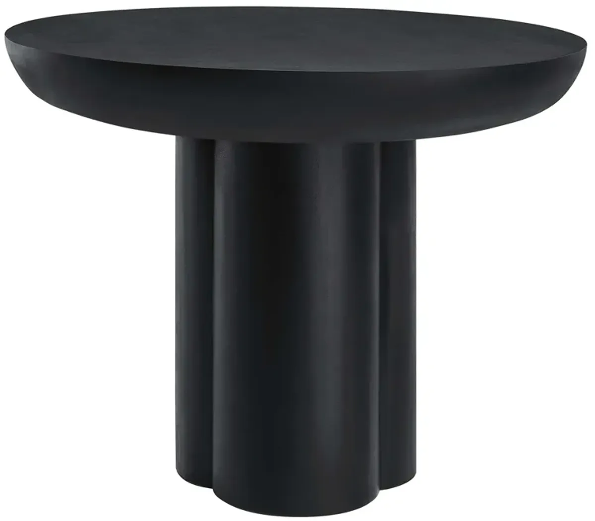 Caspian 40" Round Concrete Dining Table by Modway White