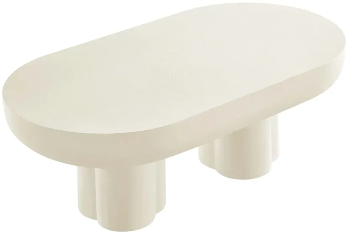 Caspian Oval Concrete Coffee Table by Modway