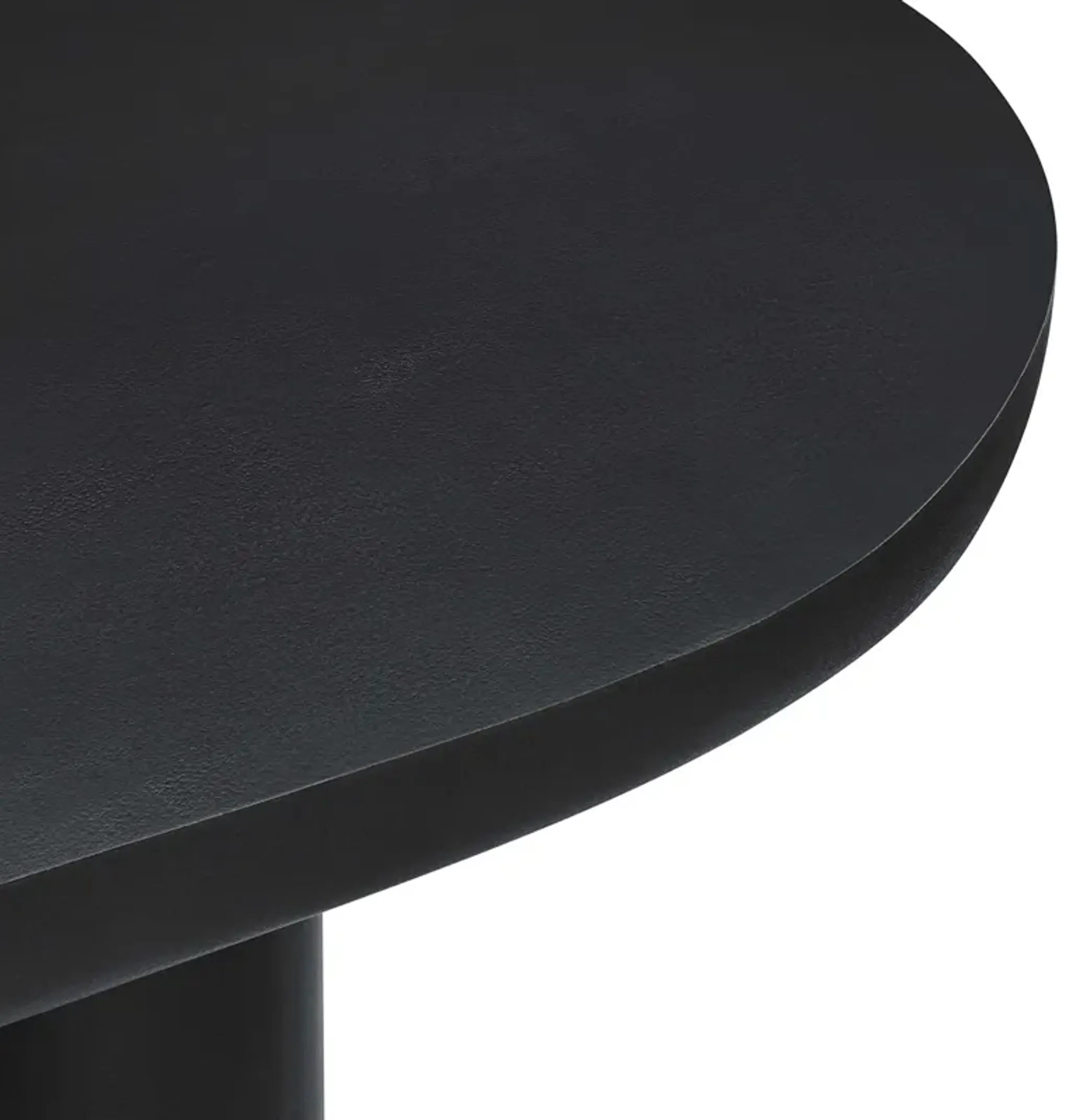 Caspian 72 Oval Concrete Dining Table By Modway Black Lexmod ...