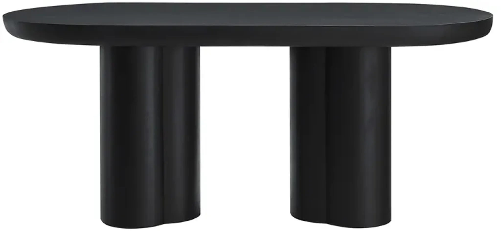 Caspian 72" Oval Concrete Dining Table by Modway | Furniture.com