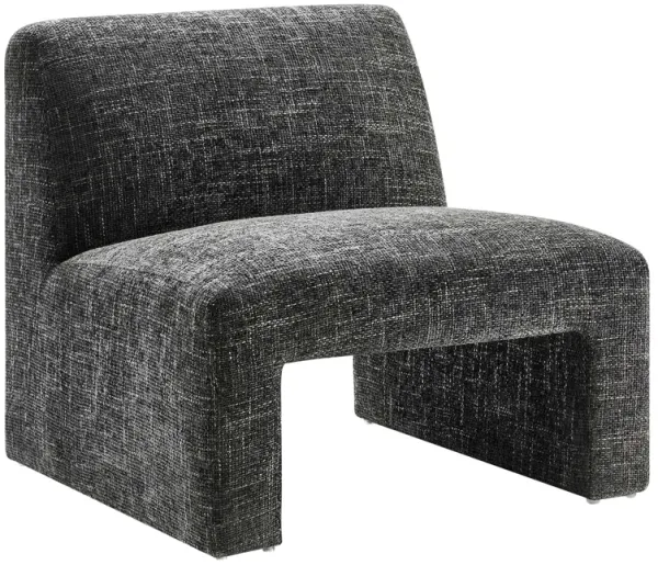 Amita Chenille Upholstered Accent Chair by Modway Carbon Black