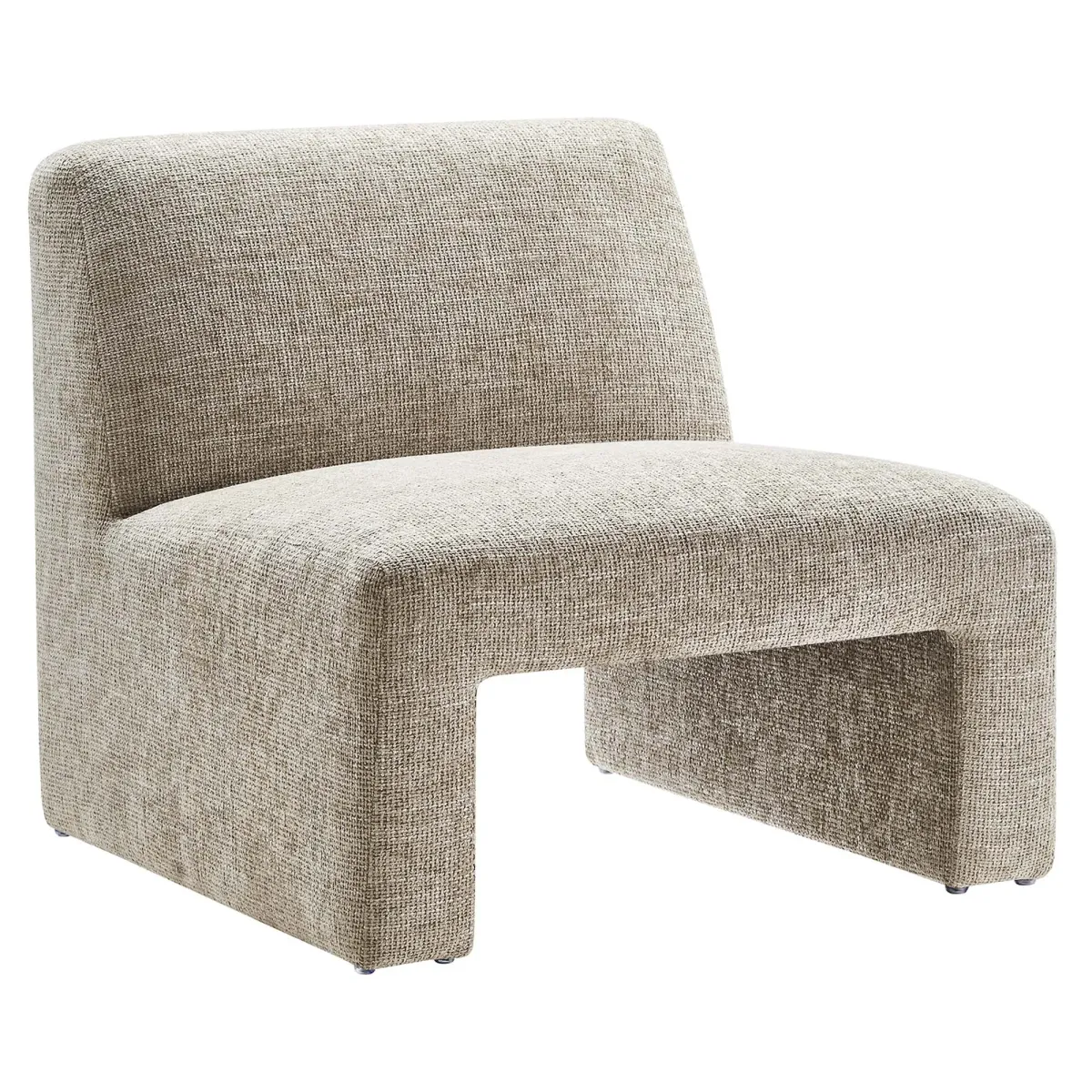 Amita Chenille Upholstered Accent Chair by Modway Khaki